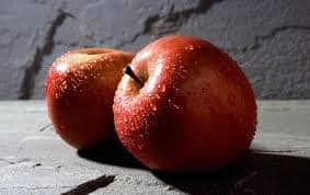 Red apple fruits