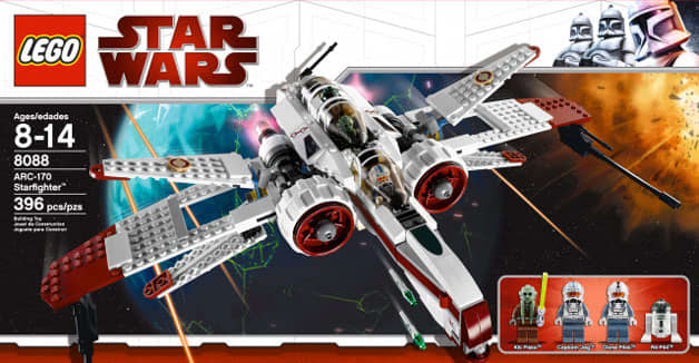 LEGO Star Wars ARC-170 Starfighter 8088 Box