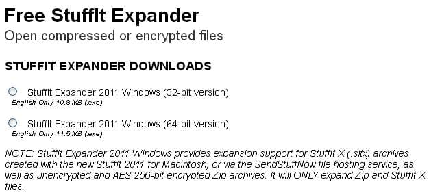 free download stuffit expander windows