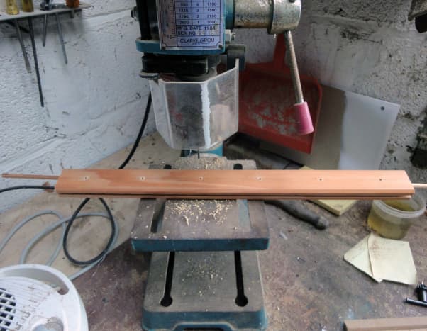 Using a Bench Drill to drill uniform holes