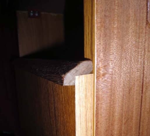 Wooden Handle on top of door