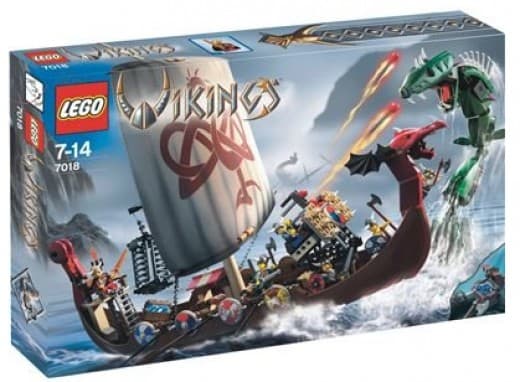 LEGO Vikings Viking Ship Challenges The Midgard Serpent 7018 Box