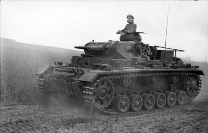 The German MK III main battle tank of the German army. Only a few hundred were available for the Polish campaign they were the best medium tank in the German army in September 1939.