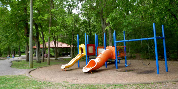 One of several play areas on the north side of Cullen Park