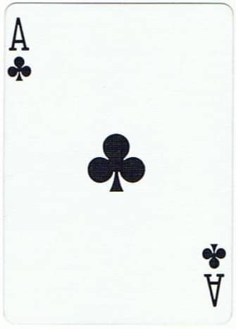 ace of clubs free playing card clip art