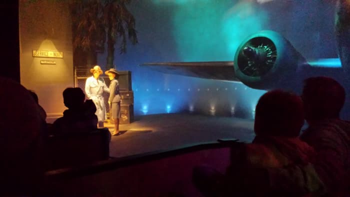 The famous airport scene from Casablanca on The Great Movie Ride.