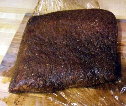 Beef brisket with dry rub