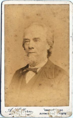George Burgess, born Bristol 1829 who spent about 12 years living in America between 1844 and 1857.