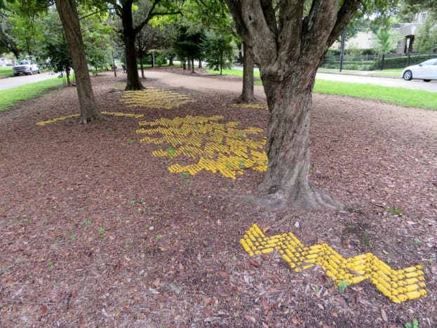 &ldquo;Safety Yellow&rdquo; by Susannah Mira on the &ldquo;Obstacle Art Path&rdquo;