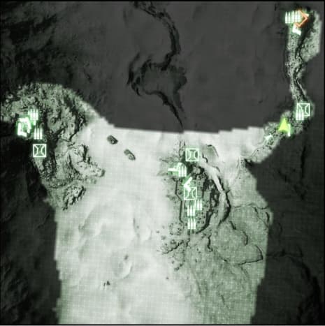 Map: Sangre Del Toro M-COM / Satellite Uplink 03.