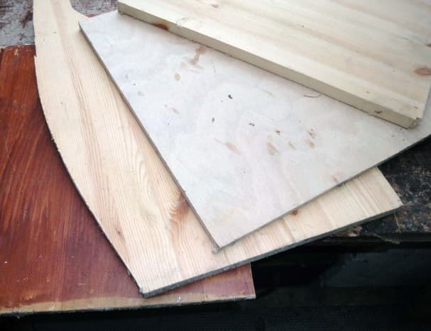 Select 3/4 inch wood e.g. pine board or plywood.