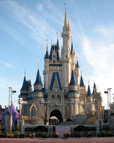 Cinderella Castle in the Magic Kingdom at Walt Disney World.