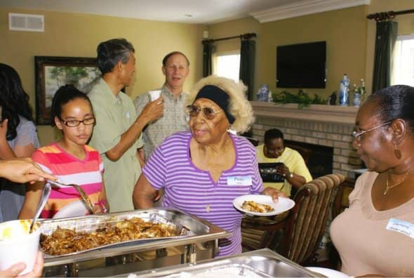 CCRC people love to eat. They also love to talk while they eat. So you will see a lot of people in these pictures eating as they enjoy renewing old friendships and meeting new people.