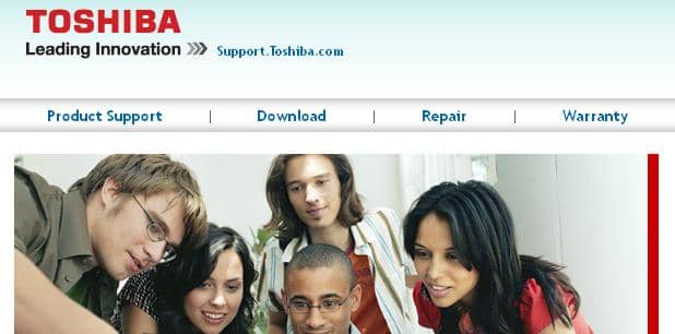 Begin the search for your Toshiba TV model by selecting &quot;Product Support&quot; on the Toshiba Support home page.