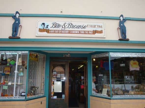 At Bite and Browse, there is always a plate full of homemade cookies for shoppers while they browse through booths full of Depression glass, vintage toys, clothing and collectibles.