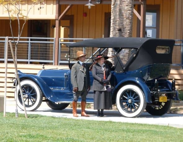Three-month long centennial celebration included vintage cars and folks dressed in period costumes.