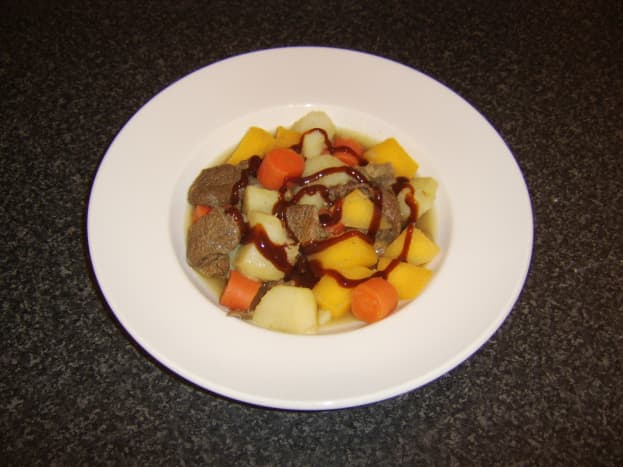 Hearty beef and root vegetable stew
