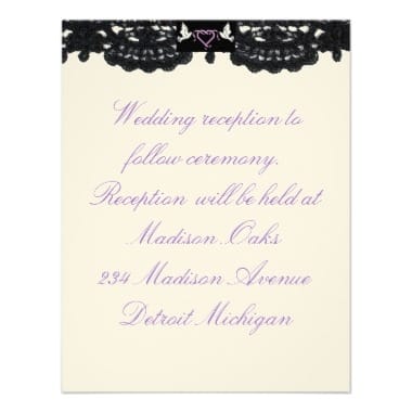 Reception Invitation &quot;Design &quot;Doves And Ribbons&quot; https://www.zazzle.com/weddingtipsbyshar