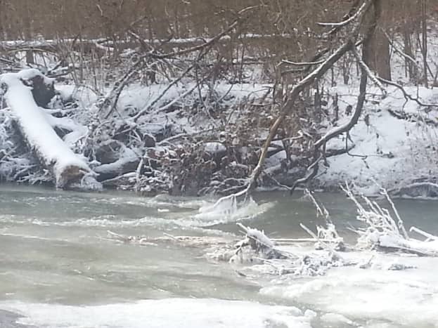 My father used to always say, 'you know it's cold when the creek freezes over.'