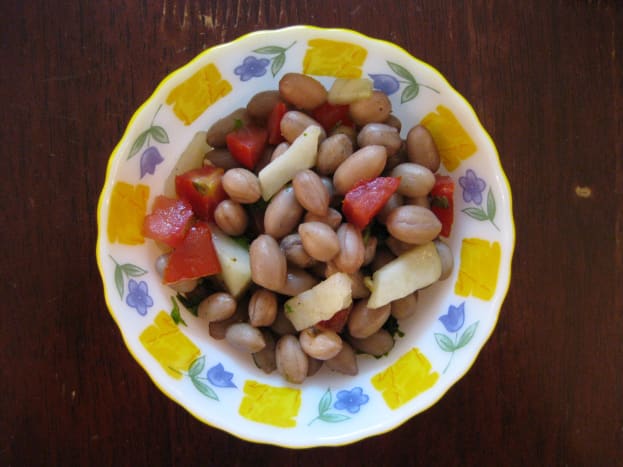 Boiled peanuts salad