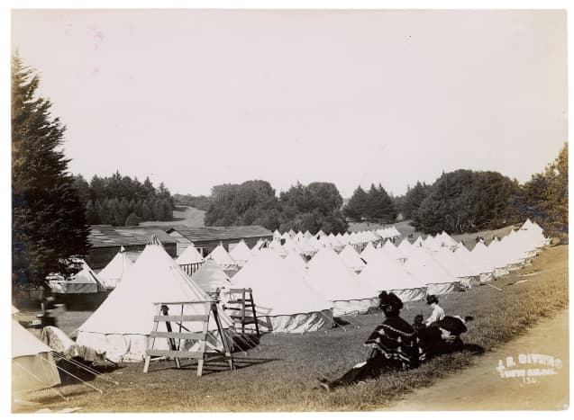 Camp in Golden Gate Park Under Military Control After the 1906 San Francisco Earthquake