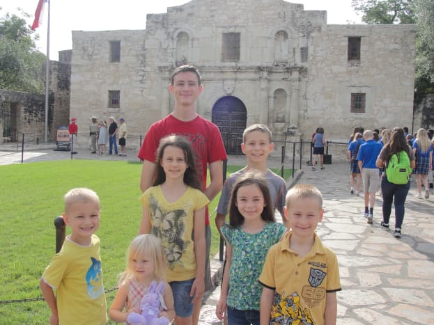 We made a quick stop by the Alamo so my kids could see how small it is.