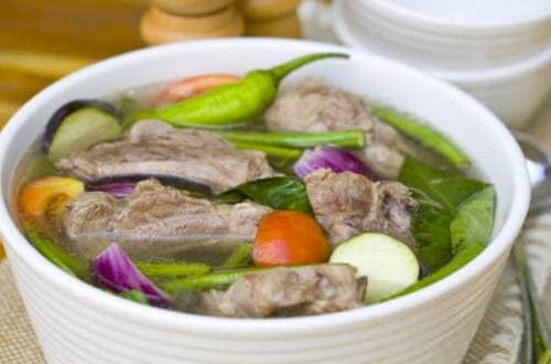 A delicious bowl of Sinigang
