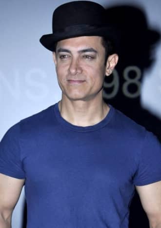 Aamir Khan at the trailer launch of Dhoom 3.