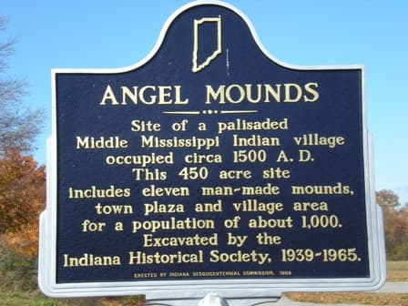 Angel Mounds Historical Marker from angelmounds.org