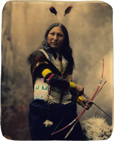 Oglala Sioux man known as &quot;Shout At&quot; in 1899.