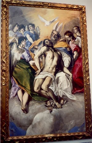 The Holy Trinity by  El Greco