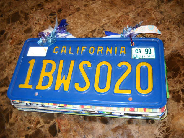 License plate scrapbook