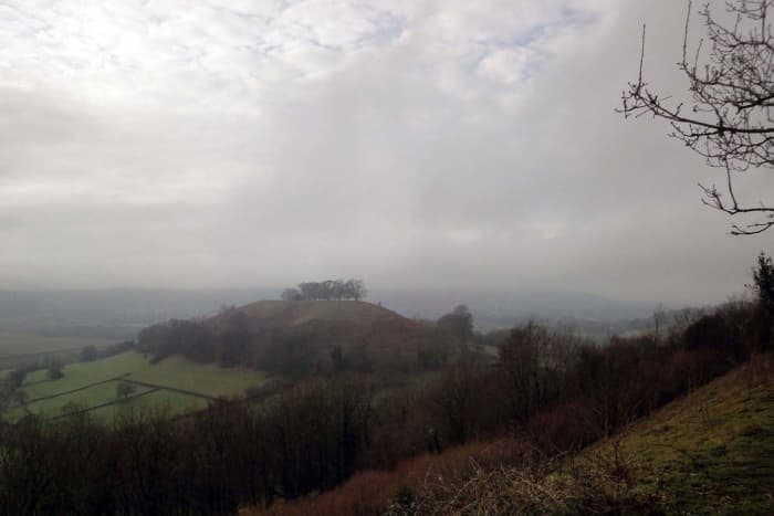 Views of Smallpox hill from Uley Bury