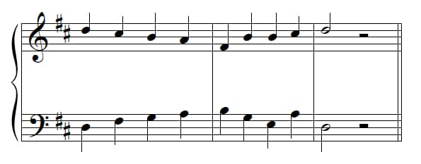 Question 10 (with bass line)