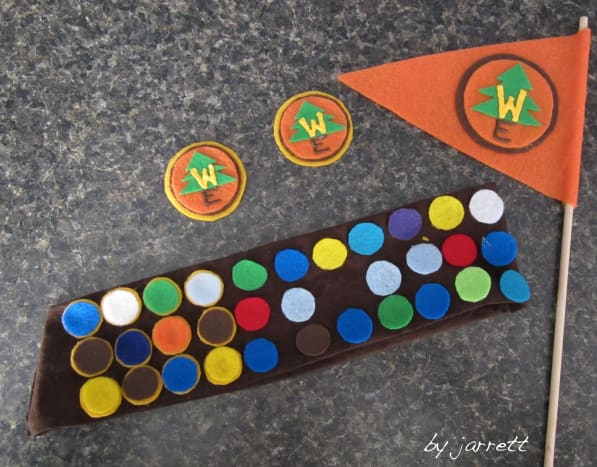 3 Wilderness Badges complete and the beginning of the badges of the sash