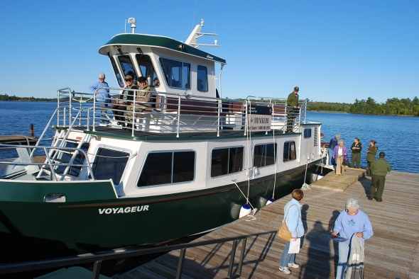 "The Voyageur" a 49 passenger tour boat for Voyageurs National Park.