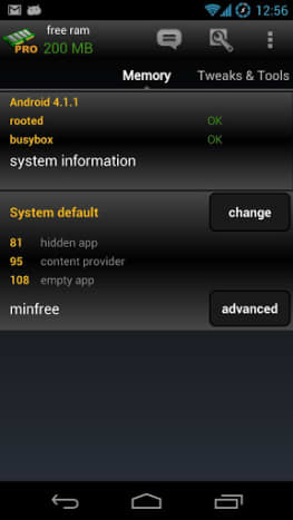 Autokiller Memory Optimizer is an Android app used to free RAM and speed up your Android Phone.