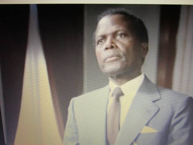 Academy award winner Sydney Poitier, plays the role of attorney Thurgood Marshall, in the movie &quot;Separate But Equal.&quot;    
