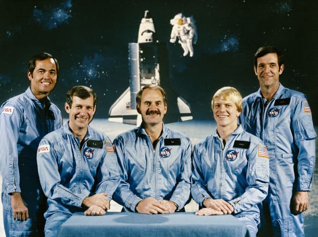 The crew of STS-41G