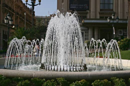 Fountains in the Casino Gardens