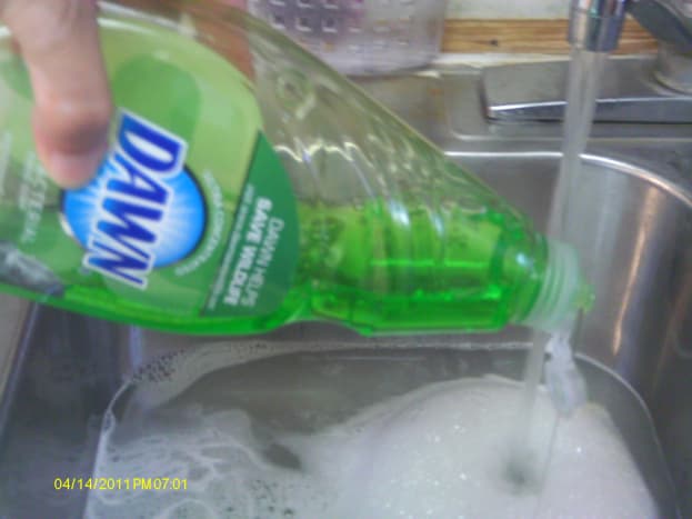 Add a squirt or two of detergent.
