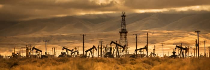 Oil wells in Southern California