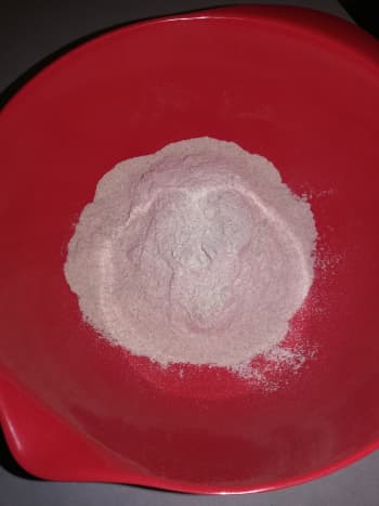 Flour and baking powder.