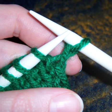 Knit one stitch.
