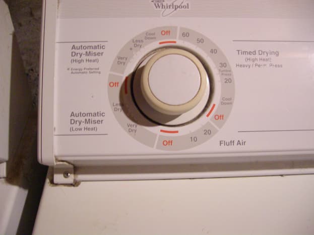 Parts of the dryer: timer.