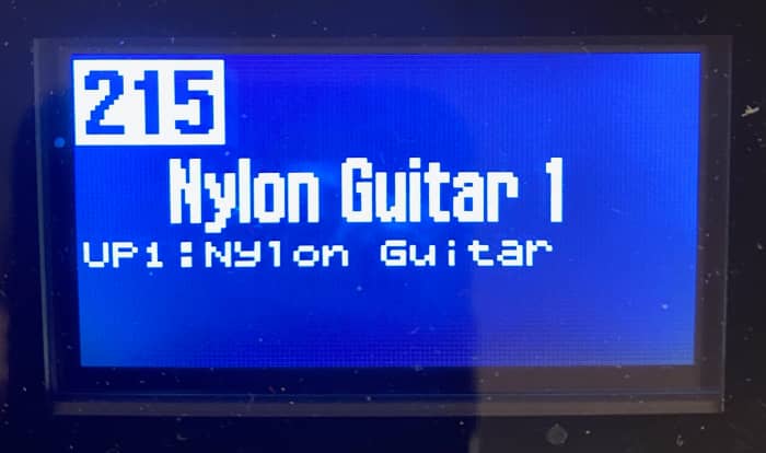 Scene 215 Nylon Guitar 1 has one Tone