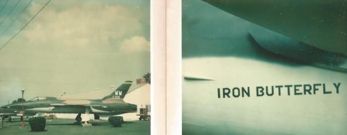 The F-105 &quot;Iron Butterfly&quot; at the Lackland AFB, Museum, 1977.