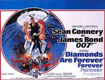 Diamonds are Forever, theatrical poster.