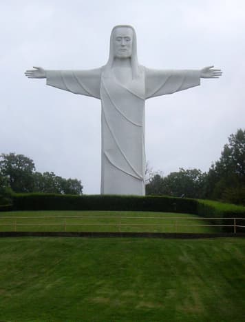 Christ of the Ozarks, erected in 1966 by Gerald L. K. Smith in Eureka Springs, Arkansas.