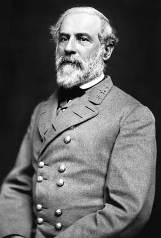 Robert Edward Lee the commander of the Army of Northern Virginia during the American Civil War 1861-1865.